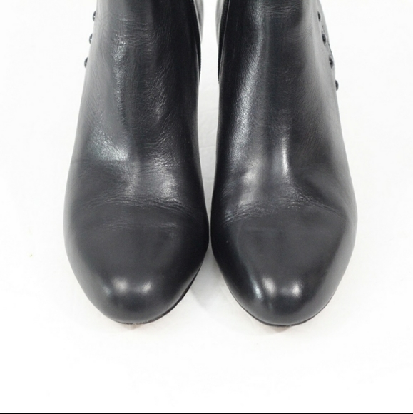 NWOT Coach Black Leather Bootie Women Ankle Boots Size 8.5 - Picture 4 of 11